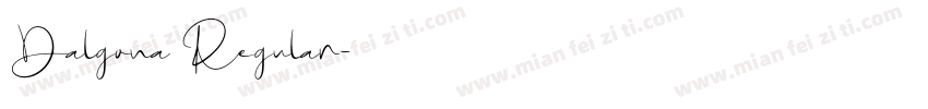 Dalgona Regular字体转换